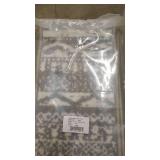 Modern Geometric Non-Slip Stair Treads (Set of 13) 8.6" x 26" Gray