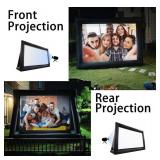 Yimukaka 24FT Inflatable Projector Screen for Outside,Blow up Project Screen,Front and Rear Projection - Includes Inflation Blower,No Seam, Base Stakes, Base Stakes, Tie-Downs & Storage Bag