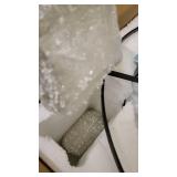 CVKASH 5 -Lights Crystal Chandelier E12?Antique Modern Black Semi Flush Mount Ceiling Lights?Lighting for Living Room Dining Room Bedroom Entryway Foyer