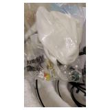 CVKASH 5 -Lights Crystal Chandelier E12?Antique Modern Black Semi Flush Mount Ceiling Lights?Lighting for Living Room Dining Room Bedroom Entryway Foyer