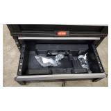 Keter Rolling Tool Chest with Storage Drawers, Locking System and 16 Removable Bins-Perfect Organizer for Automotive Tools for Mechanics and Home Garage , Black, 20H×11W21.5L