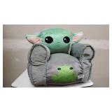 Idea Nuova Star Wars: The Mandalorian Featuring The Child Figural Bean Bag Chair with Sherpa Trim, Ages 3+