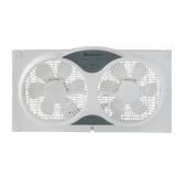 Comfort Zone 3-Speed Reversible Twin Window Fan with Remote Control
