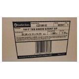 Comfort Zone 3-Speed Reversible Twin Window Fan with Remote Control