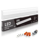 Hardwired LED Under Cabinet Task Lighting - 16 Watt, 24", Dimmable, CRI90, 3000K (Soft White), Wide Body, Long Lasting Metal Base with Frost Lens