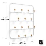 Umbra Estique Over-The-Door Multi-Use Organizer, White