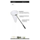 RESTCLOUD Insect and Butterfly Net with 12" Ring, 24" Net Depth, Handle Extends to 59 Inches for Adults and Kids (12" Ring, 59" Handle)