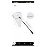 RESTCLOUD Insect and Butterfly Net with 12" Ring, 24" Net Depth, Handle Extends to 59 Inches for Adults and Kids (12" Ring, 59" Handle)