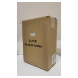 Newfinder Led Shelf Floor Lamp, Modern Standing Lamp with 3 Wood Display Organizer Storage Shelves for Bedroom Living Room 63"Tall Square (Black)