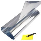 OTOLIMAN 20 inc x100 Ft (50cmx30m) One Way Uncut Roll Window Tint Film Mirror Privacy UV Reflective Car Home Office Glass Scratch Resistant Film,for Privacy and Heat Reduction