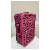 Rockland Printed 2 PC MAGENTALEOPARD LUGGAGE SET