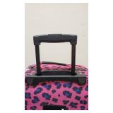 Rockland Printed 2 PC MAGENTALEOPARD LUGGAGE SET