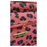 Rockland Printed 2 PC MAGENTALEOPARD LUGGAGE SET