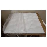 Decorative 3D Wall Panels, PVC Acoustic Diffusion Panels, BPA-Free Square Design Wall Decor, 20x20" Matte Tiles, 12 Pack (Small Diamond)