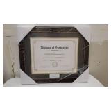 GraduationMall 8.5x11 Diploma Frame with Black Over Gold Mat or Display 11x14 Document Without Mat, UV Protection Acrylic, Mahogany with Gold Beads