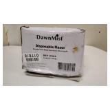 Lot of 100 DUKAL Corporation DR05 Razor, Twin-Blade , Blue handle with clear plastic guard