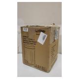 iTouchless SoftStep 1.3 Gallon Small Round Bathroom Step Trash Can with Removable Inner Bucket and AbsorbX Odor Filter, Stainless Steel, 5 Liter Pedal Garbage Bin for Bedroom, Office Cubicle