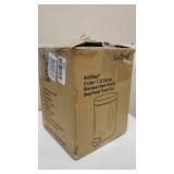 iTouchless SoftStep 1.3 Gallon Small Round Bathroom Step Trash Can with Removable Inner Bucket and AbsorbX Odor Filter, Stainless Steel, 5 Liter Pedal Garbage Bin for Bedroom, Office Cubicle