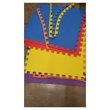 Lot of 6 Colorful Foam Mats, 24.5"×24.5"