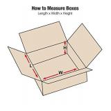 Aviditi 20204 Flat Corrugated Cardboard Box 20" L x 20" W x 4" H, Kraft, For Shipping, Packing and Moving (Pack of 10)