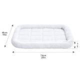 Amazon Basics Faux-Sherpa Padded Bolster Pet Bed