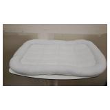 Amazon Basics Faux-Sherpa Padded Bolster Pet Bed