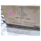 Ovios Recliner Chair with Ottoman Lumbar Support Wood Leg - Brown Faux Suede Retail: $304.50