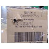 6 Foot PVC Unlit Slim Pencil Hinged Artificial Noble Fir Christmas Tree with Metal Stand, 390 Branch Tips - White