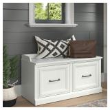 Woodland 40W Shoe Storage Bench with Doors by Bush Furniture Retail:$279.99