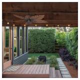 Concord Fans Frenleaf Breeze Ceiling Fan for Damp Location -Retail $287.64