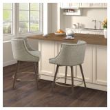 Madison Park Quarry Grey Swivel Counter Stool (Single) - Retail:$254.79