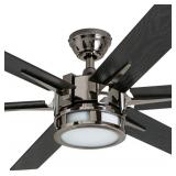 Honeywell Kaliza 56-Inch Gun Metal Indoor LED Ceiling Fan with Remote -Retail $186.99