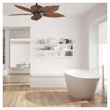 Concord Fans Frenleaf Breeze Ceiling Fan for Damp Location -Retail $287.64