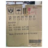 HOMCOM - Vintage PU Leather Bar Stool Adjustable Counter Height - Grey -Retail $184.99