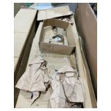 Hampton Hill - Brighton 6-Light Farmhouse Chandelier - Distressed White - Retail:$317.99