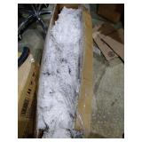 White Artificial Snow Flocked Christmas Tree - 8ft Full Tree /With Metal Stand - Retail:$229.99