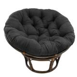 Blazing Needles - 52-inch Microsuede Indoor Papasan CUSHION - Black - Retail $88.49