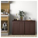 Copper Grove - Okhangaron Wooden Storage Cabinet with Sliding Doors - Retail:$149.99