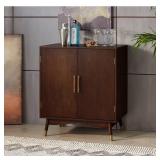 TMS Killian Mid-Century Modern Bar Cabinet, Walnut - Retail: $529.99