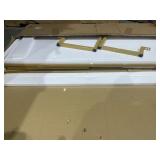 HOMCOM - Minimalist Art Deco Coffee Table - White & Gold - Retail:$169.99