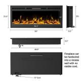 Hastings Home - 50in. Electric Fireplace-Hang/Recessed - Retail:$523.99
