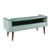 Carson Carrington - Grimsey Velvet Storage Bench - Retail:$189.99