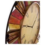 Southern Enterprises Multicolor Wall Clock - Retail:$129.99