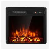 20in Fireplace - Black - Retail: $161.00