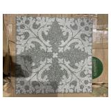 SomerTile Farnese Molise Grafito 11.5" x 11.5" Porcelain Floor and Wall Tile - Case 11 Tiles -Retail $176.49