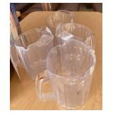 Lot of Restaurant Water / Tea Pitchers and Dixie Lids