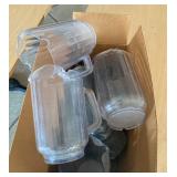 Lot of Restaurant Water / Tea Pitchers and Dixie Lids