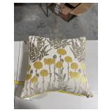 Rodeo Home Camelia Floral Cut Velvet Throw Pillow