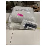 sweet jojo designs white and black hotel decorative accent throw pillow (set of 2)