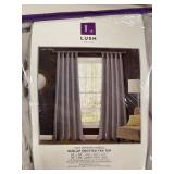 Burlap 45in x 84in Knotted Tab Top Curtain Set